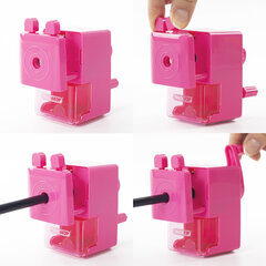 Точилка механическая ПИФАГОР &laquo;Study&raquo;, корпус розовый, 229797