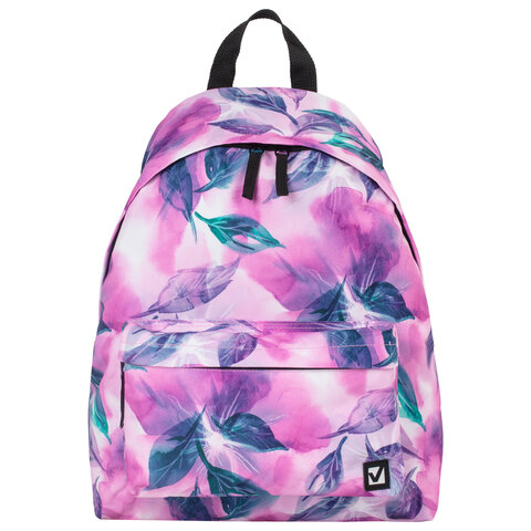 Рюкзак BRAUBERG СИТИ-ФОРМАТ универсальный, "Flowers", разноцветный, 41х32х14 см, 229884