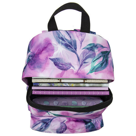 Рюкзак BRAUBERG СИТИ-ФОРМАТ универсальный, "Flowers", разноцветный, 41х32х14 см, 229884