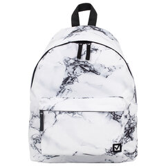 Рюкзак BRAUBERG СИТИ-ФОРМАТ универсальный, &laquo;White marble&raquo;, бело-черный, 41&times;32&times;14 см, 229886