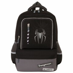 Рюкзак BRAUBERG STAR, 1 отделение, 5 карманов, &laquo;Spider&raquo;, черный, 40&times;29&times;13 см, 229978