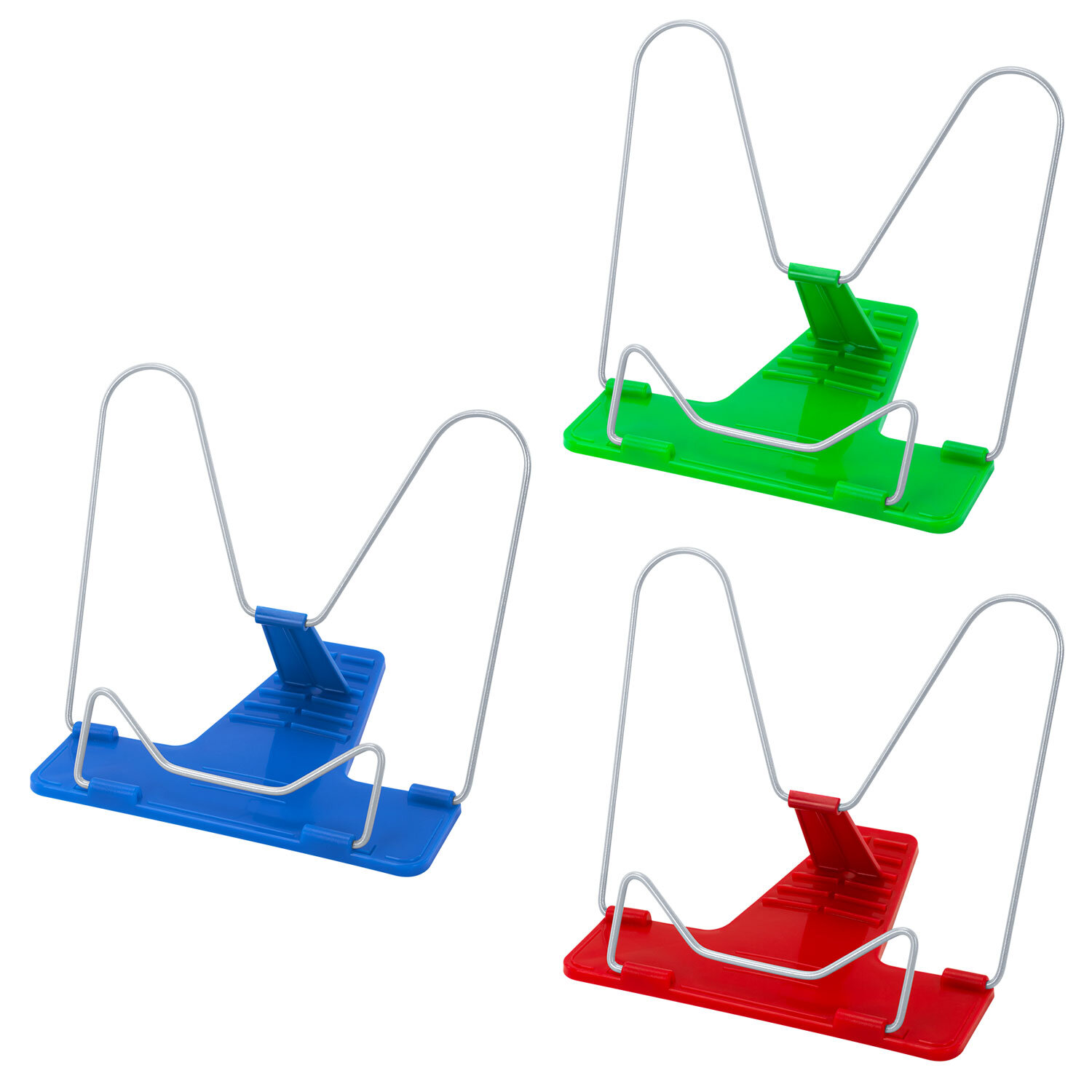 Подставка для книг и учебников ПИФАГОР КЛАССИК, пластик / металл, ассорти, европодвес, 230397