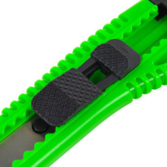 Нож канцелярский 18 мм STAFF &laquo;Basic&raquo; фиксатор, цвет корпуса ассорти, упаковка с европодвесом, 230485