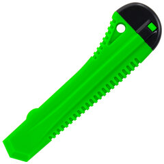 Нож канцелярский 18 мм STAFF &laquo;Basic&raquo; фиксатор, цвет корпуса ассорти, упаковка с европодвесом, 230485