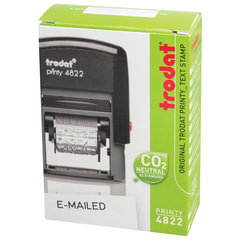 Штамп стандартный &laquo;12 БУХГАЛТЕРСКИХ ТЕРМИНОВ&raquo;, корпус черный, оттиск 25&times;4 мм, синий, TRODAT 4822