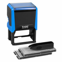 Штамп самонаборный 8-строчный, оттиск 60&times;40 мм, синий без рамки, TRODAT 4927/<wbr/>DB, КАССЫ В КОМПЛЕКТЕ