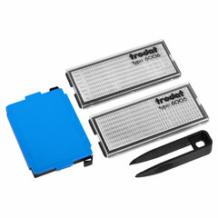 Штамп самонаборный 8-строчный, оттиск 60&times;40 мм, синий без рамки, TRODAT 4927/<wbr/>DB, КАССЫ В КОМПЛЕКТЕ