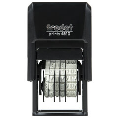 Датер-мини месяц цифрами, для банка, оттиск 20&times;3,8 мм, синий, TRODAT 4810 BANK, корпус черный