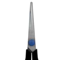 Ножницы BRAUBERG &laquo;Soft Grip&raquo;, 140 мм, черно-синие, резиновые вставки, 3-сторонняя заточка, 230760