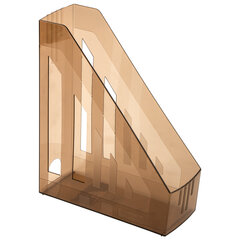 Лоток вертикальный для бумаг BRAUBERG &laquo;Contract&raquo; (260&times;85&times;300 мм), отверстия на торцах, тонированный, 230892