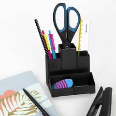 Подставка-органайзер BRAUBERG-CONTRACT, 109&times;95&times;101,5 мм, 5 отделений, черная, 230893