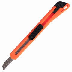 Нож канцелярский 9 мм BRAUBERG &laquo;Classic&raquo;, фиксатор, корпус ассорти, упаковка с европодвесом, 230914