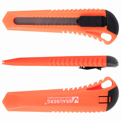 Нож канцелярский 18 мм BRAUBERG &laquo;Classic&raquo;, фиксатор, корпус ассорти, упаковка с европодвесом, 230917