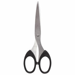 Ножницы BRAUBERG &laquo;Classic&raquo;, 160 мм, черные, классической формы, 2-х сторонняя заточка, 230933