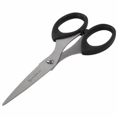 Ножницы BRAUBERG &laquo;Classic&raquo;, 160 мм, черные, классической формы, 2-х сторонняя заточка, 230933