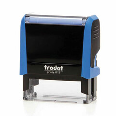 Штамп самонаборный 5-строчный, оттиск 58&times;22 мм, синий без рамки, TRODAT 4913P4/<wbr/>DB, КАССЫ В КОМПЛЕКТЕ