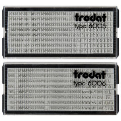 Датер самонаборный металлический, 6 строк+дата, оттиск 68&times;47 мм, сине-красный, TRODAT 5485, кассы в комплекте