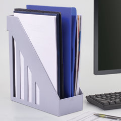 Лоток вертикальный для бумаг, увеличенная ширина (277&times;100&times;290 мм), BRAUBERG-MAXI, серый, 231051