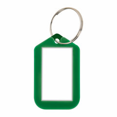 Бирки для ключей КОМПЛЕКТ 12 шт., длина 50 мм, инфо-окно 35&times;20 мм, АССОРТИ, BRAUBERG, 231152