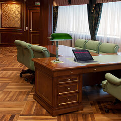 Светильник настольный из мрамора GALANT, основание &mdash; зеленый мрамор с золотистой отделкой, 231197