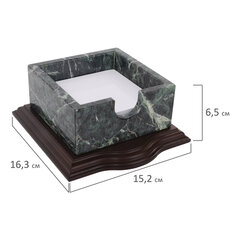 Набор настольный GALANT из мрамора, 7 предметов, зеленый мрамор/<wbr/>отделка красное дерево, 231485