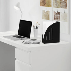 Лоток вертикальный для бумаг BRAUBERG &laquo;Energy&raquo; (241&times;85&times;300 мм), эргономичная форма, черный, 231549