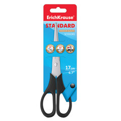 Изображение товара Ножницы ERICH KRAUSE Standard, 170 мм, черные, для бумаги и ткани