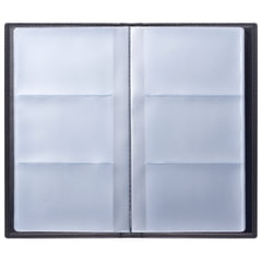 Визитница трехрядная BRAUBERG &laquo;Favorite&raquo;, на 144 визитки, под фактурную кожу, черная, 231655