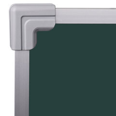 Доска для мела магнитная 3-х элементная 100&times;150/<wbr/>300 см, 5 рабочих поверхностей, зеленая, BS, ТЭ-300М