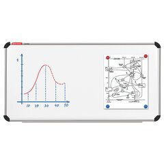 Доска магнитно-маркерная 120&times;240 см, улучшенная алюминиевая рамка, ГАРАНТИЯ 10 ЛЕТ, BRAUBERG Premium, 231702
