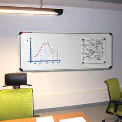 Доска магнитно-маркерная 120&times;240 см, улучшенная алюминиевая рамка, ГАРАНТИЯ 10 ЛЕТ, BRAUBERG Premium, 231702
