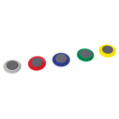 Магниты БОЛЬШОГО ДИАМЕТРА, 40 мм, КОМПЛЕКТ 5 штук, цвет АССОРТИ, в блистере, BRAUBERG, 231730
