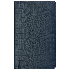 Визитница/<wbr/>кредитница трехрядная BRAUBERG &laquo;Cayman&raquo;, на 96 карт, под кожу крокодила, черная, 231761