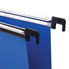 Подвесные папки А4 (350&times;245 мм), до 80 листов, КОМПЛЕКТ 5 шт., пластик, синие, BRAUBERG (Италия), 231797