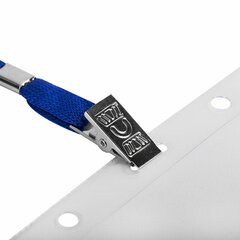 Бейджи горизонтальные БОЛЬШИЕ (87&times;120 мм), КОМПЛЕКТ 10 шт., на синей ленте 45 см, ДПС, 1065.ГК-101