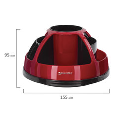 Канцелярский набор BRAUBERG &laquo;ULTRA&raquo;, 10 предметов, вращающаяся конструкция, черно-красный, 231929
