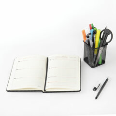 Подставка-органайзер BRAUBERG &laquo;Germanium&raquo;, металлическая, квадратное основание, 98&times;80&times;80 мм, черная, 231938