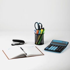 Подставка-органайзер BRAUBERG &laquo;Germanium&raquo;, металлическая, круглое основание, 100&times;89 мм, черная, 231940