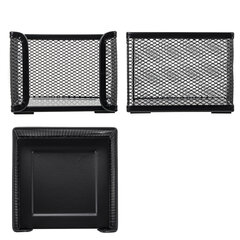 Подставка для бумажного блока BRAUBERG &laquo;Germanium&raquo;, металлическая, 78*105*105 мм, черная, 231944