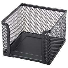 Подставка для бумажного блока BRAUBERG &laquo;Germanium&raquo;, металлическая, 78*105*105 мм, черная, 231944