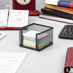 Подставка для бумажного блока BRAUBERG &laquo;Germanium&raquo;, металлическая, 78*105*105 мм, черная, 231944