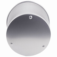 Корзина для бумаг, БОЛЬШАЯ, 20 л, металлическая, серебристая, BRAUBERG &laquo;Germanium&raquo;, 231957