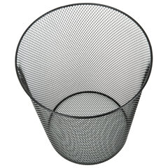 Корзина для бумаг, 9 л, металлическая, черная, BRAUBERG &laquo;Germanium&raquo;, 231958