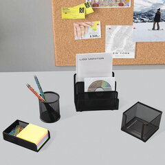 Настольный набор из металла BRAUBERG &laquo;Germanium&raquo;, 4 предмета, черный, 231964