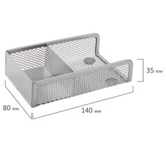 Настольный набор из металла BRAUBERG &laquo;Germanium&raquo;, 4 предмета, серебристый, 231965