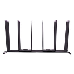 Подставка для сортировки писем и бумаг 5-ти секционная BRAUBERG &laquo;Germanium&raquo;, металлическая, настольная, чер, 231968