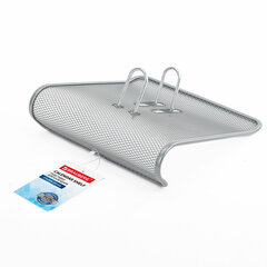 Подставка для календаря большая BRAUBERG &laquo;Germanium&raquo;, металлическая, 57&times;200&times;200 мм, серебристая, 231973