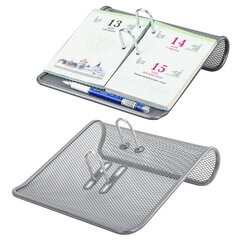 Подставка для календаря большая BRAUBERG &laquo;Germanium&raquo;, металлическая, 57&times;200&times;200 мм, серебристая, 231973