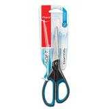 Ножницы MAPED (Франция) "Essentials Soft", 210 мм, прорезиненные ручки, черно-синие, европодвес, 468310