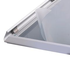 Рамка на стойке для рекламы БОЛЬШОГО ФОРМАТА (297&times;420 мм), А3, алюминиевая, прижимные стороны, BRAUBERG, 232209